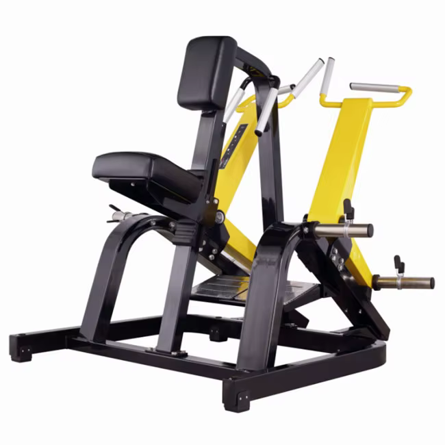 Commercial Strength Training Body Building Incline Level Rowing Machine Plate Loaded Seated Row Machinestrength Training
