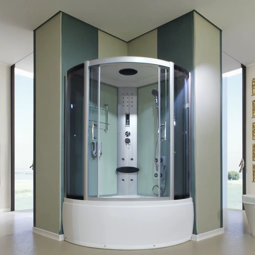 YITE Customized Frameless Sliding Hinge Door Rectangular Shower Screen Door Safety Tempered Glass Straight Bath Shower Cabin
