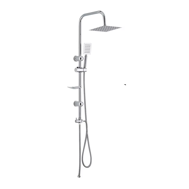 Antique Brass Single-Handle Bathroom Faucet Polished Chrome Shower Set Built-In Rain Soft Spray Ceramic for Hotel Use OEM
