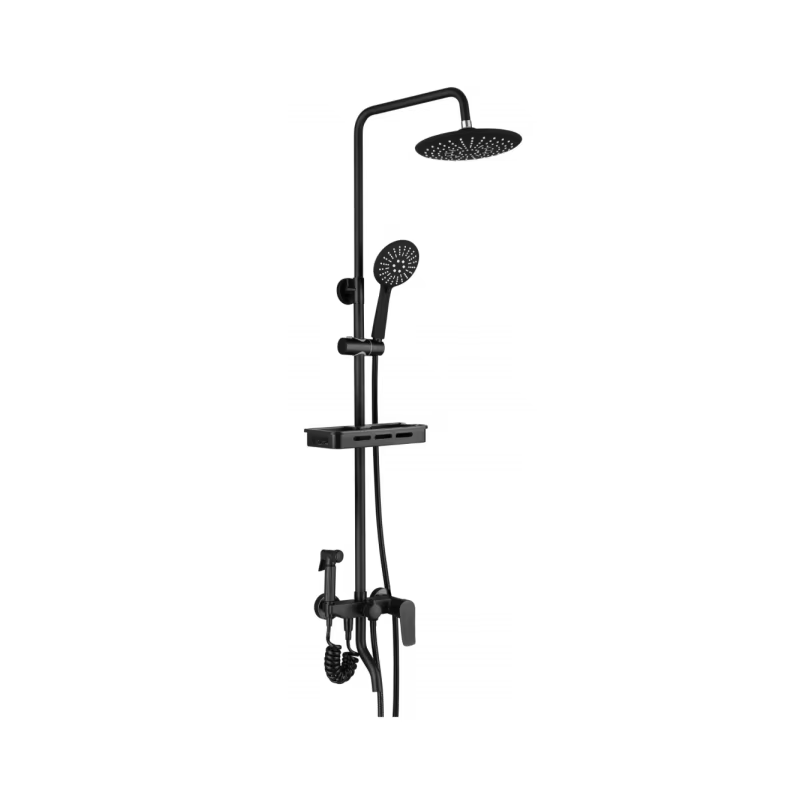 OEM Full Body Shower Set Single Handle Brass Faucet Rain System Mixer Hot Cold Water Valve Chrome Finish Soft Spray for Hotels
