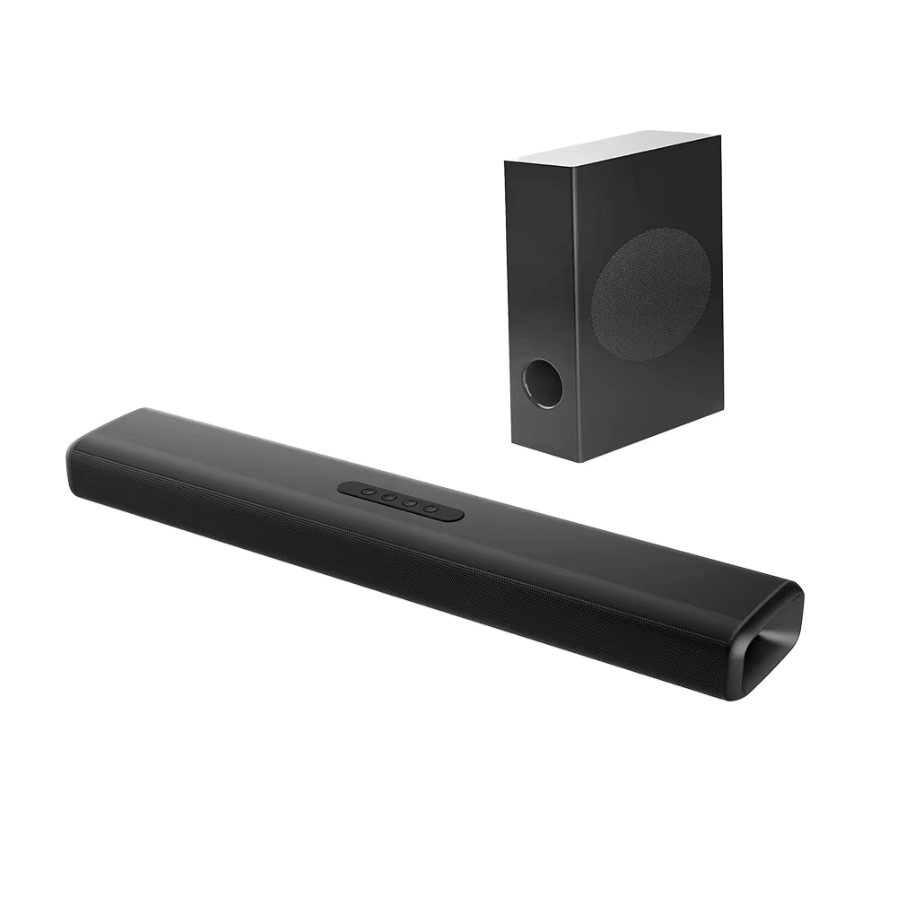 For Bluetooth Remote Control Home Theater System 1-in-2 Surround Sound TV OPT/AUX Input Subwoofer Soundbar for TV & Soundbars