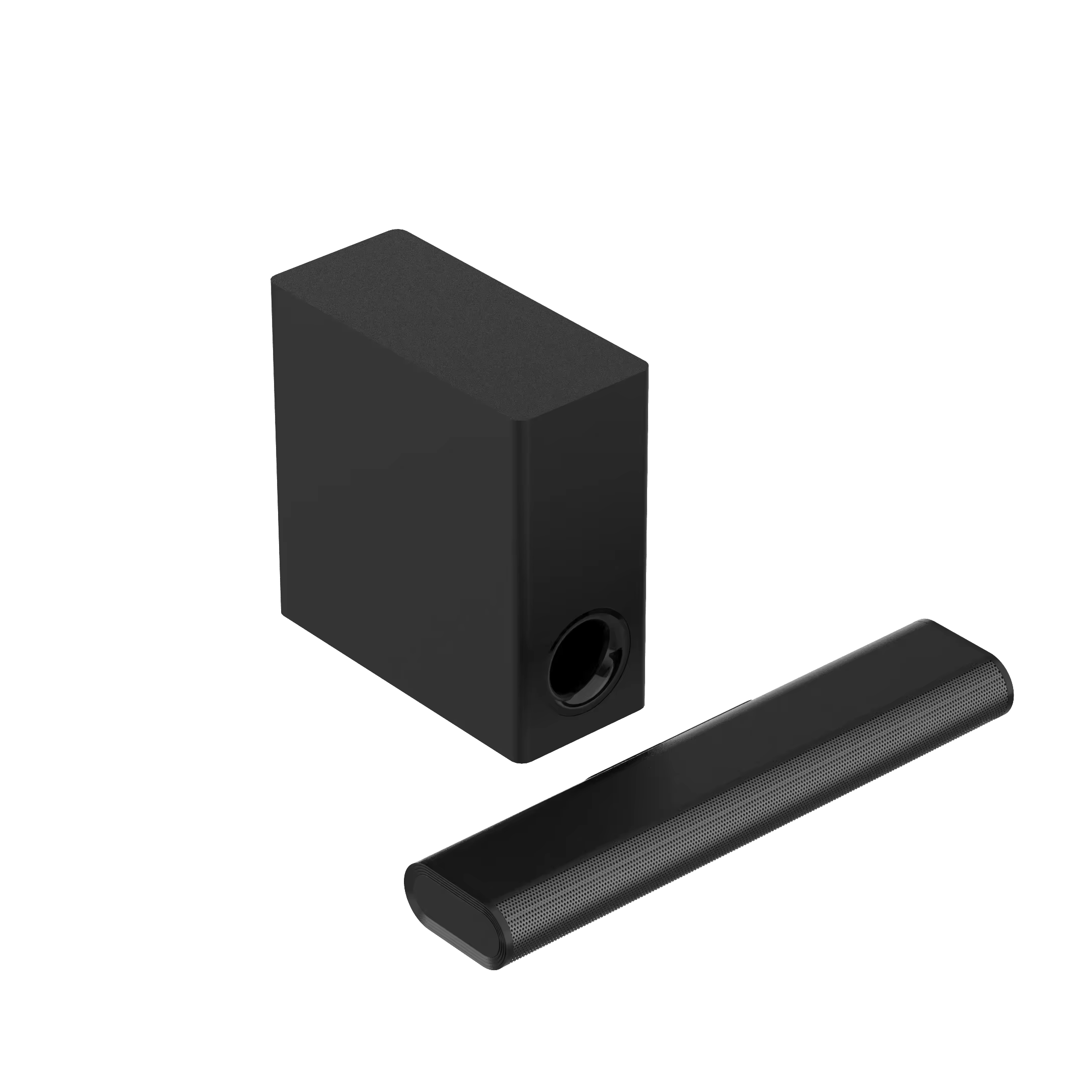 Sound bar with Subwoofer Powerful Multiple Connectivity  Metallic Mesh HiFi Home Theater System Soundbar