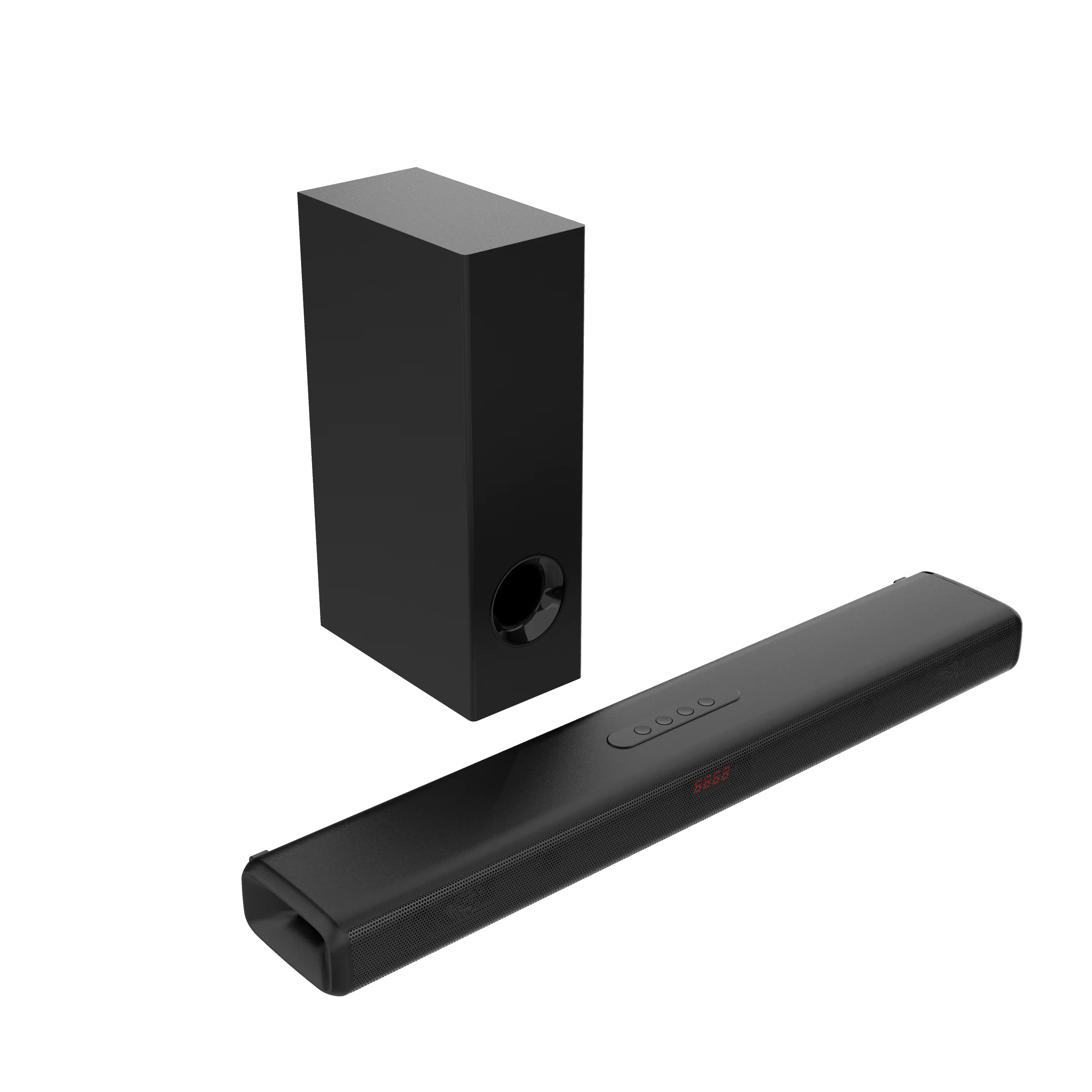 Powerful 100W 2.1 Channel Bluetooth Sound Bar with Subwoofer USB Optical for Living Room Video Conference Use