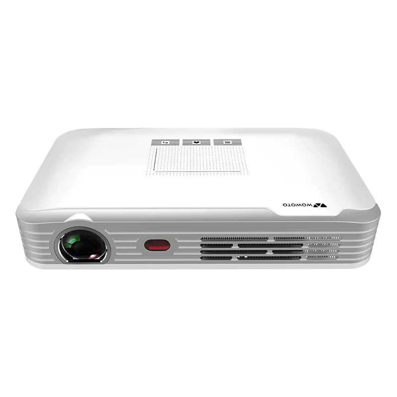 WOWOTO 450 ANSI Lumens DLP 800P Projector BT5.0 Portable Home Projector with Professional Bass Speaker
