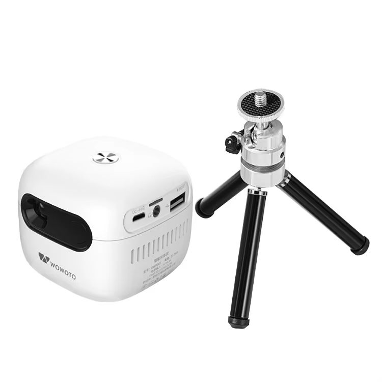 Portable Mini Q7S DLP Projector Android 9.0 150 Lumens 1080P HD Support LED Lamp Rechargeable Battery for Home Theater Outdoor