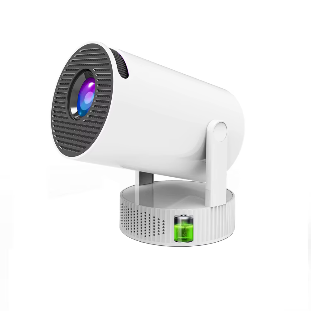 Rechargeable HY300 Pro+ Mini Projector with Battery Powered Android 11 4k Video LED Projector Smart Portable Outdoor Projector