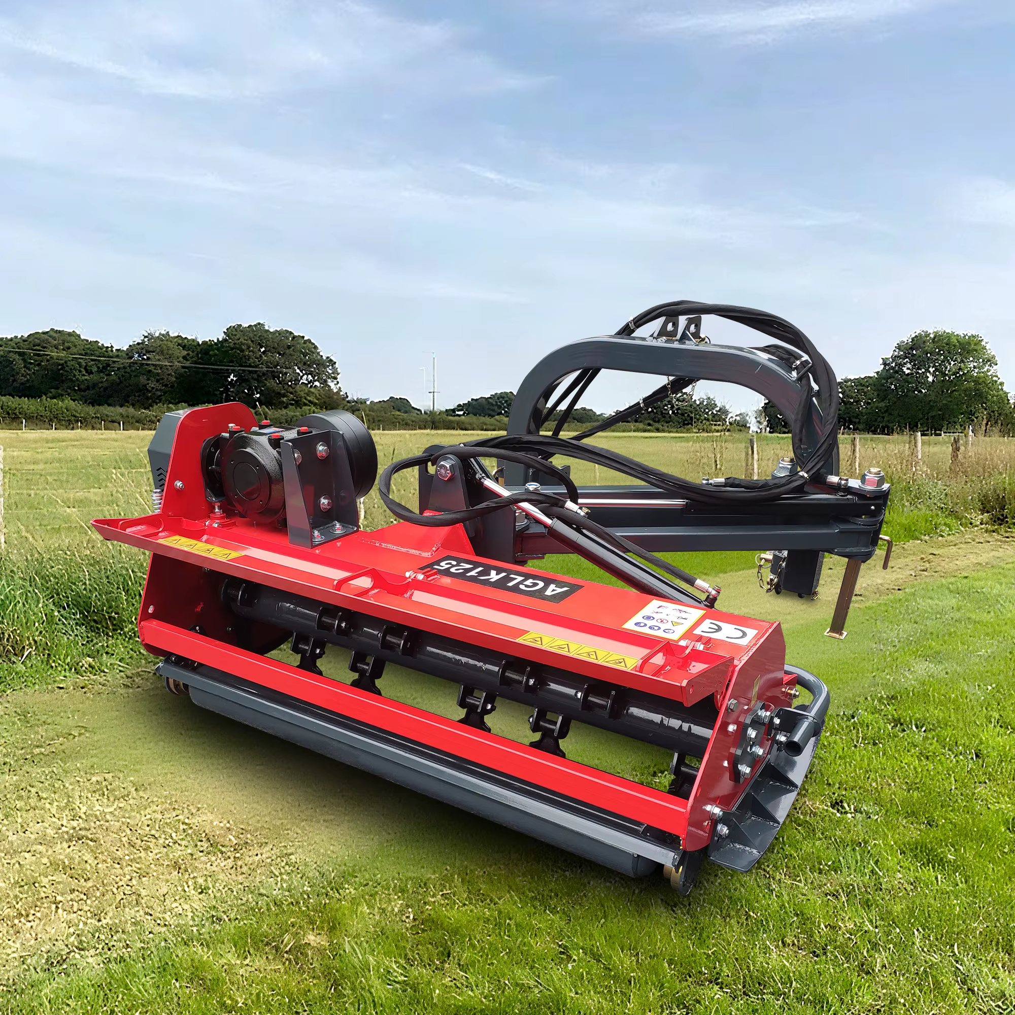 CE Certification AGLK Tractor PTO Shaft Hydraulic Offset Flail Mower Mulcher with Adjustable Cutting Width