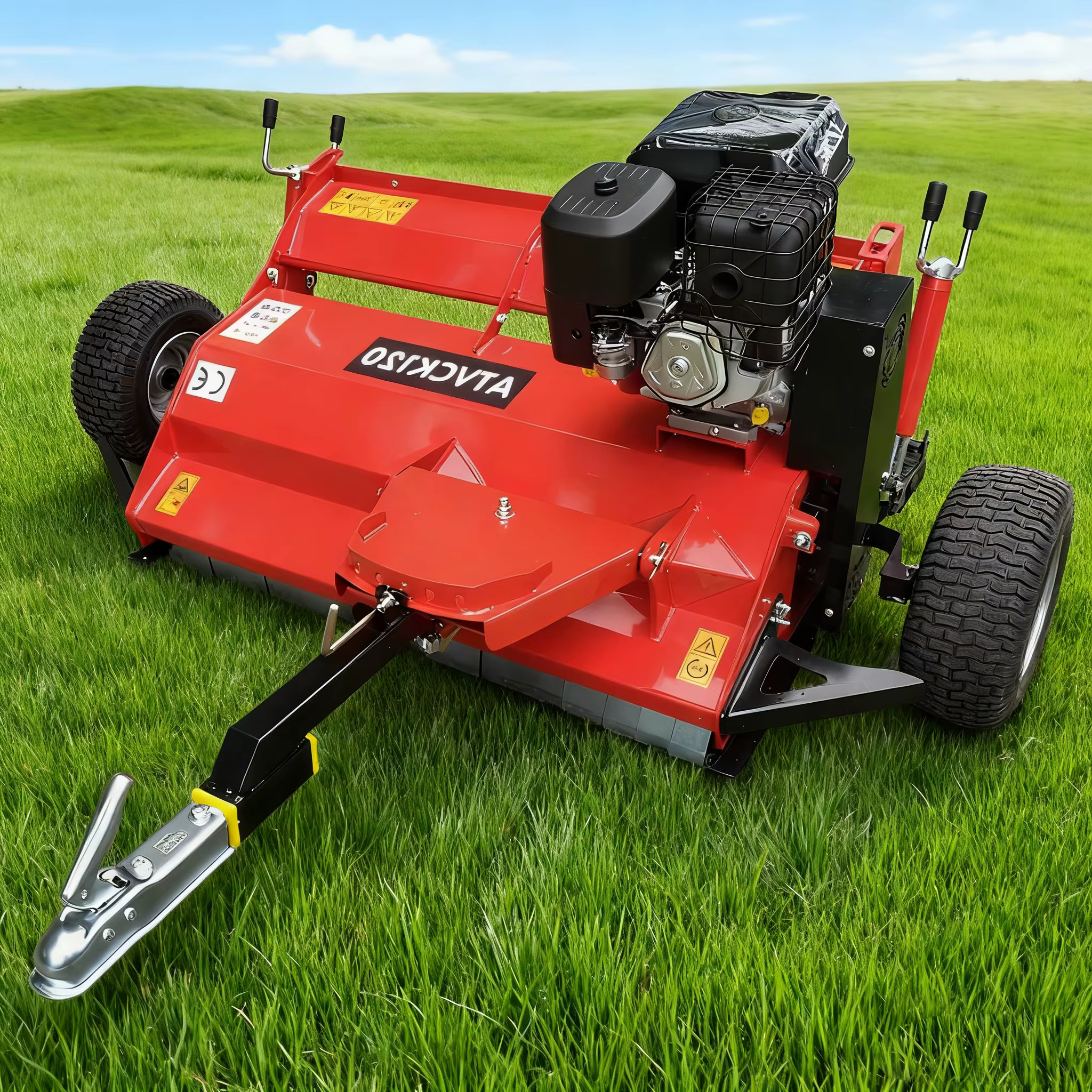Farm Machinery UTV ATV Flail Mower with Adjustable Height Ideal for Pastures Rough Terrain