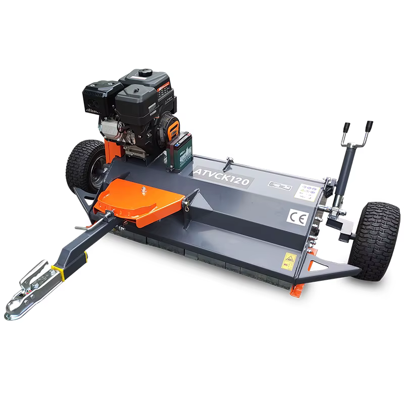 Farm Equipment ATV Lawn Mower 1.2m Width Gasoline Engine ATV Flail Mower for Grass Cutting