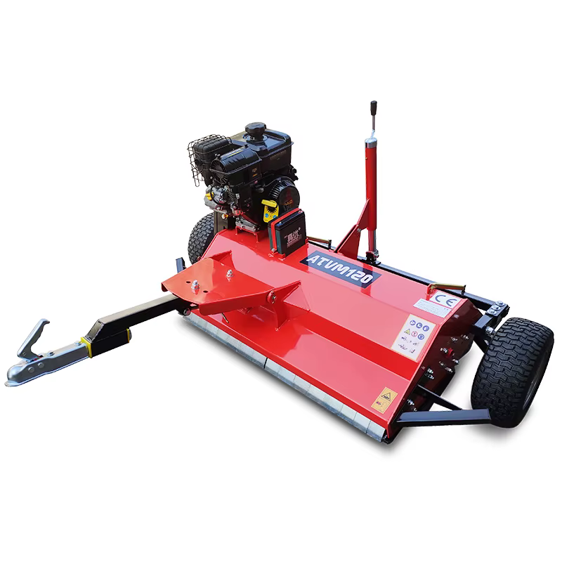 High Productivity Pull Behind Lawn Mower Quad ATV Flail Mower with Gasoline for Agricultural Use