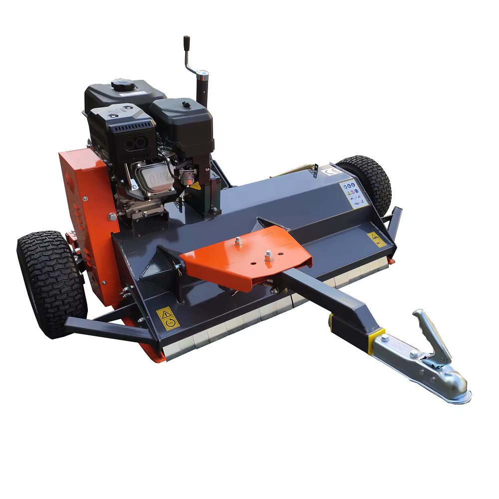 High Quality Grass Cutter Machine Tow Behind Mower ATV Flail Mower with 15hp Gasoline Engine