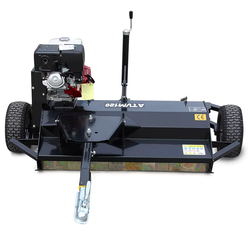 Hot Sale ATVM120 Tow Behind Quad Mower 15HP Gasoline Engine ATV Flail Mower for Garden Farm Use