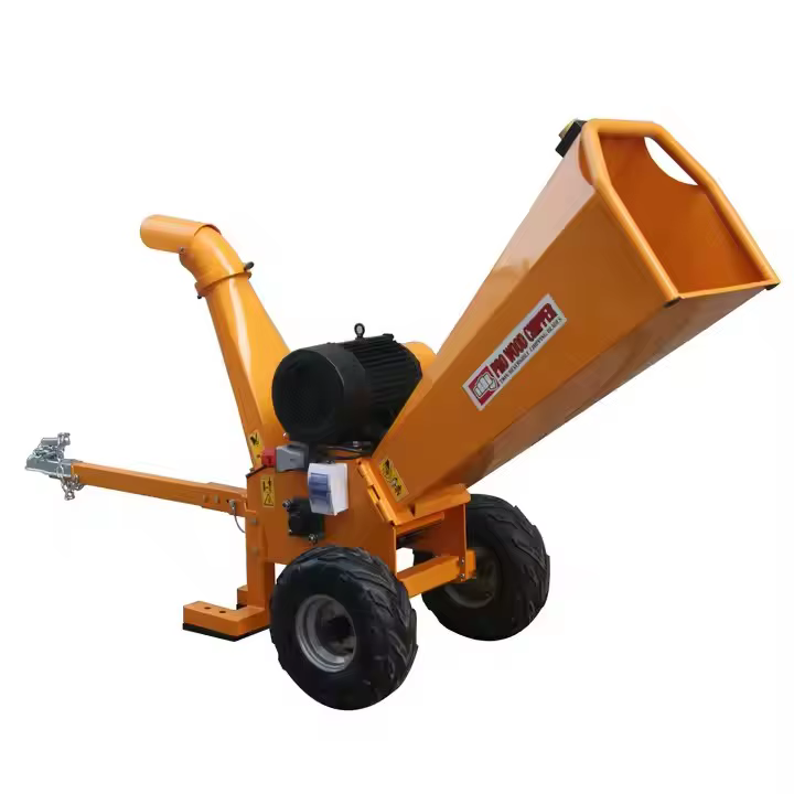 15HP Wood Crusher Tree Shredder Gasoline Electric Mulcher Chipper Combo