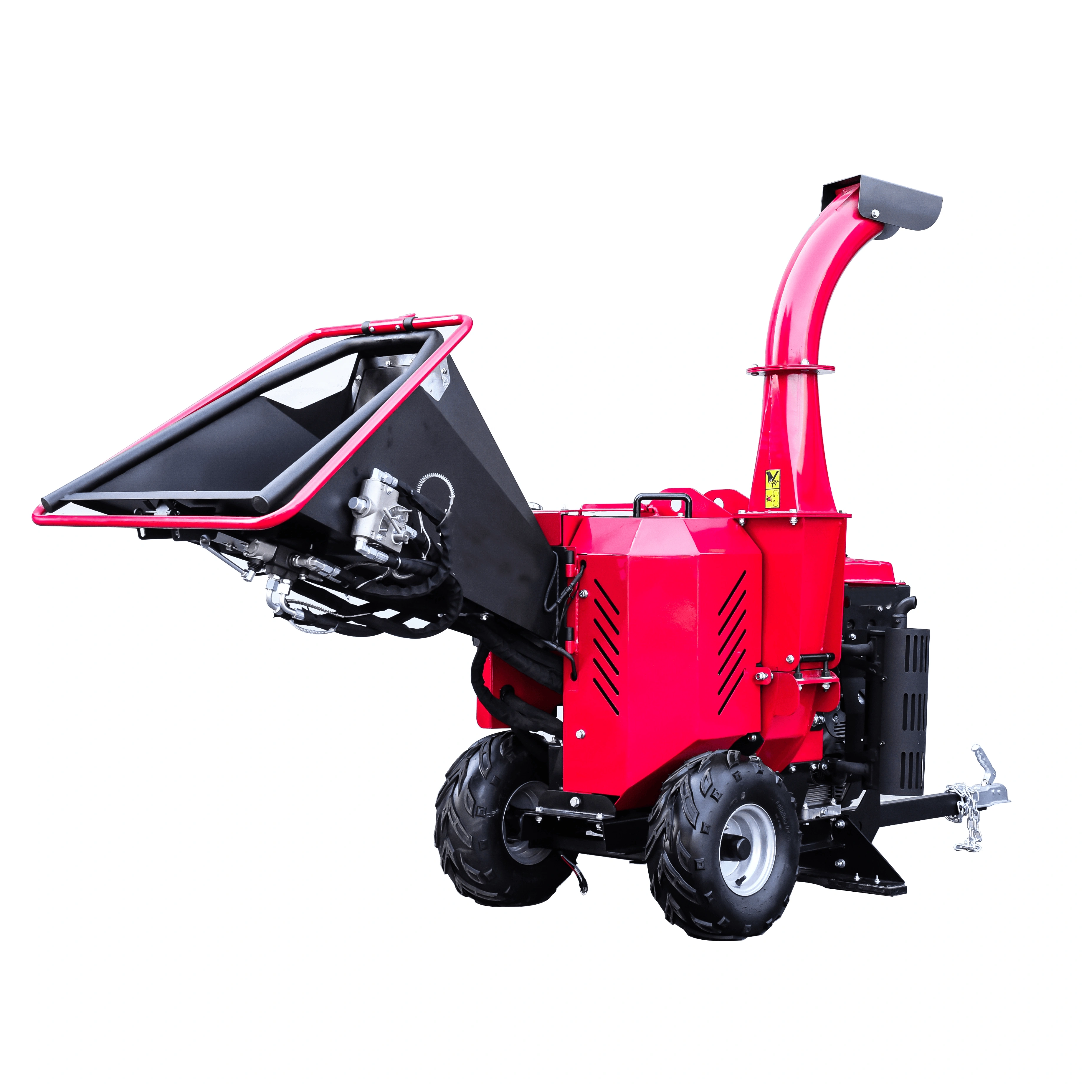 High Quality Disc Type  Hydraulic Feeding ATV Gasoline Wood Chipper Shredder