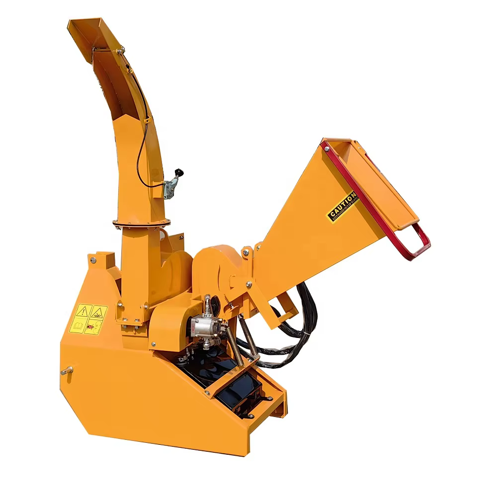 150mm Chipper Capacity Self-contained Hydraulic Wood Chipper for 50-100hp Tractor