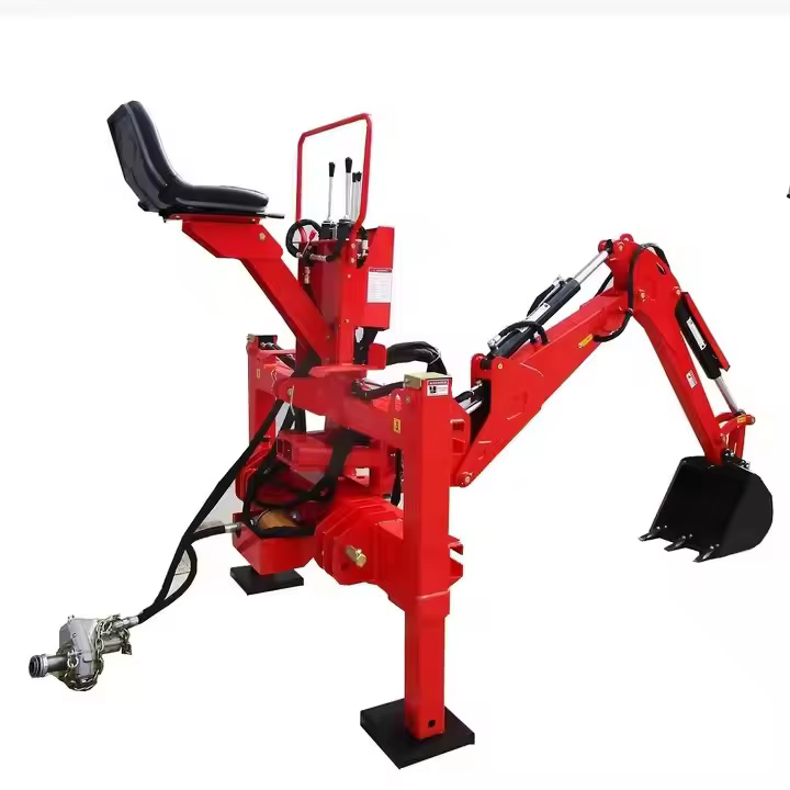 BH260 Sideshifting Hydraulic Tractor Towable Backhoe Excavator Mini Backhoe Loader