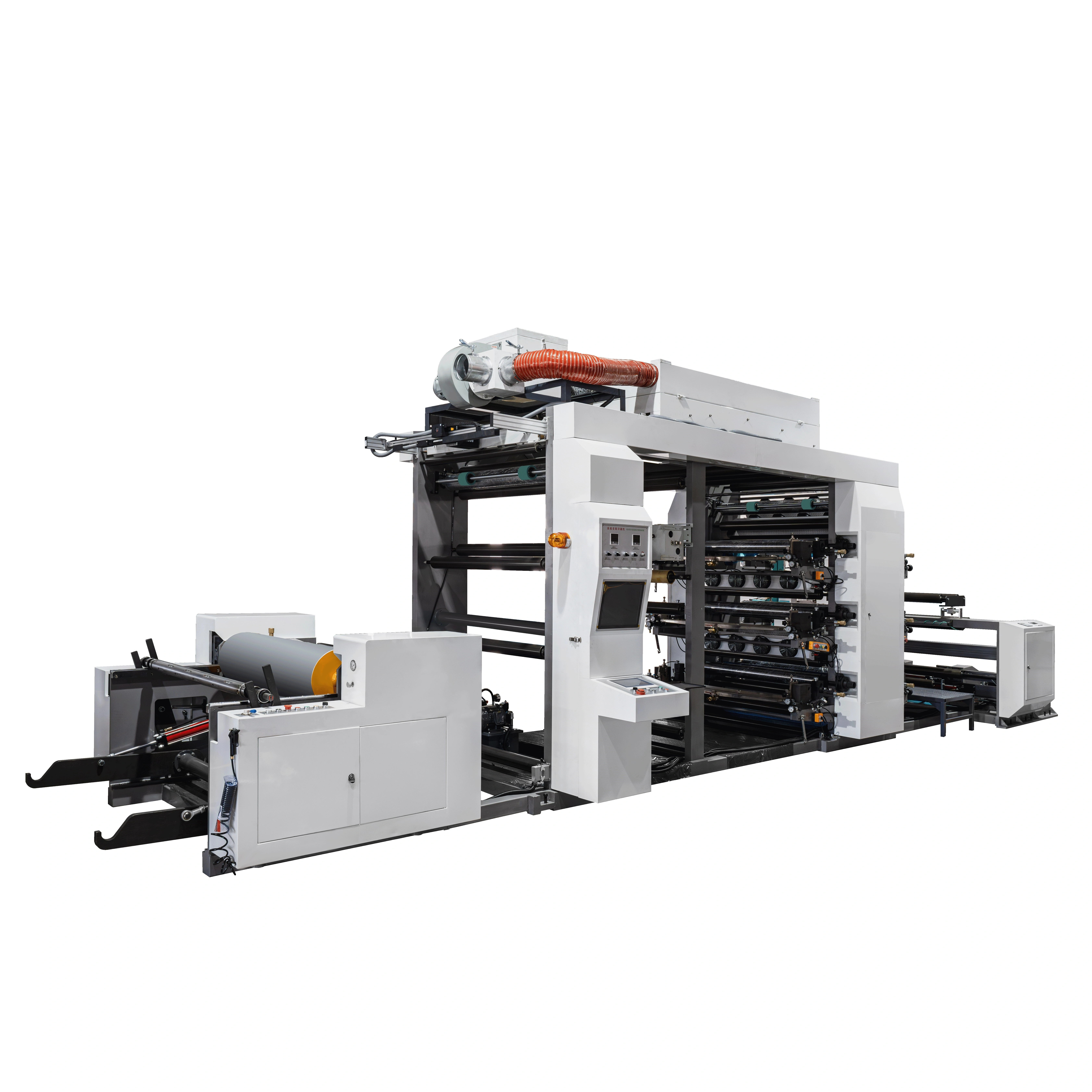 6 Color Cheap Flexo Printing Press Flexographic Printer with Metal Anilox Roller Rubber Roller