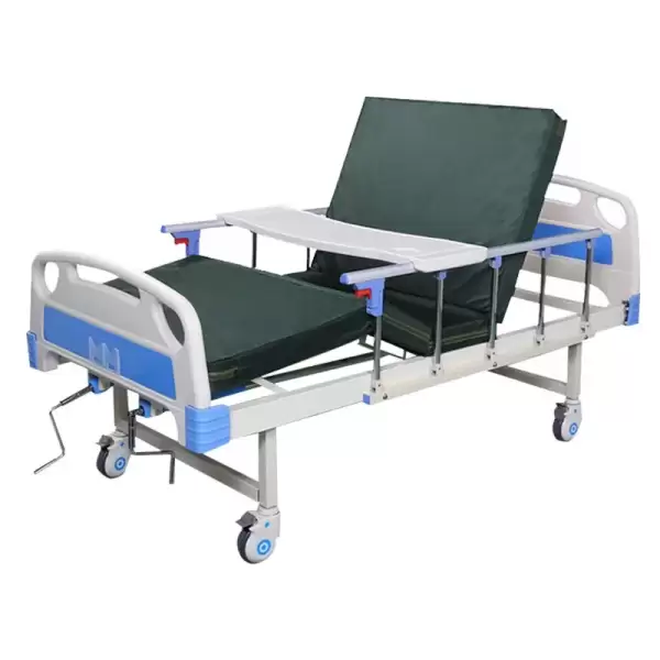 Manual Crank Medical Bed Healthcare Hospital Bed Patient Nursing Folding Bed