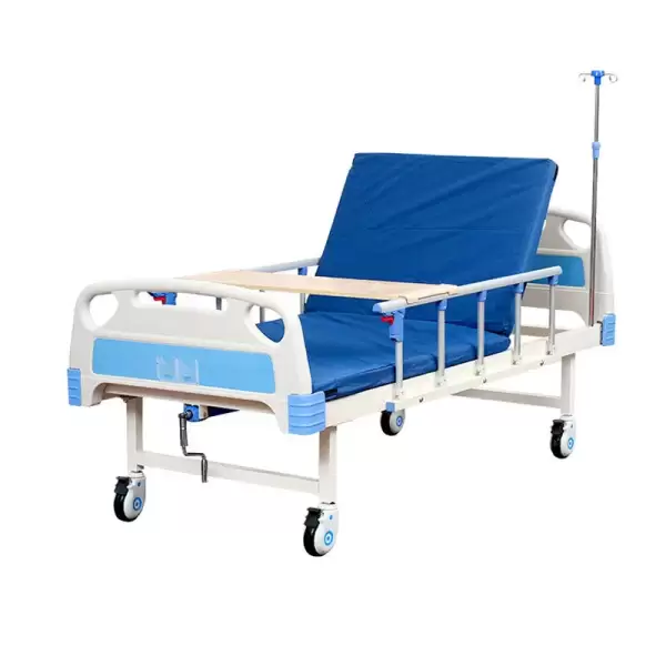 Manual 1 Crank Function Medical Equipment Nursing Bed Adjustable Backrest for Patient Hospital Bed Elderly Home Care With Toilet