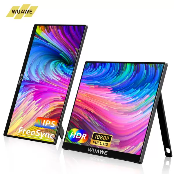 15.6 inch Nice gift Portable Monitor for Laptop, 1080P 60HZ Gaming IPS Display LCD FHD External Second Computer Screen for Phone
