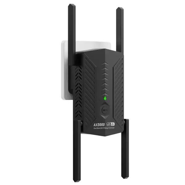 3000Mbps WiFi 6 Repeater Roteador Wi-fi 6 Signal Booster 2.4/5Ghz 4 High-gain Antenna Long Range Extender Amplifier WPS Easy Set