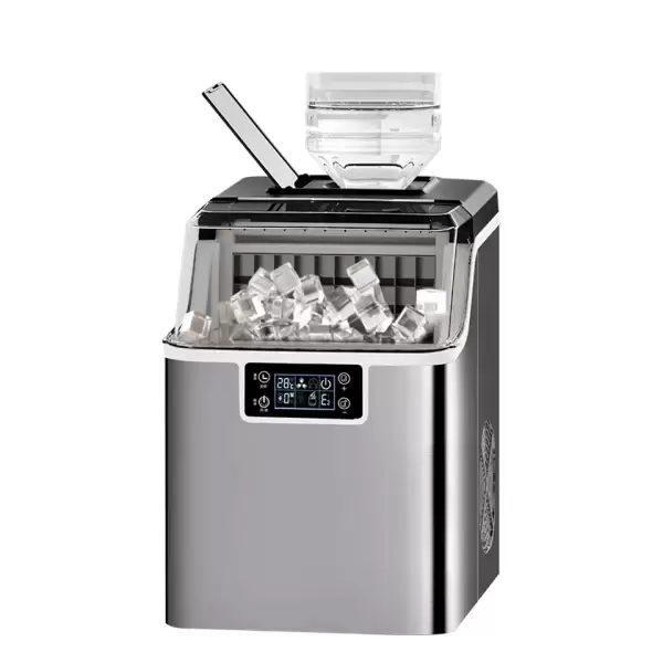 Ice Maker HZB25AFS Compact Cube Ice Maker 25KG Daily Output Antibacterial Home And Commercial Use For Dorms And Bars