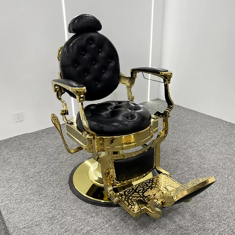 Professional Classic Gold Barber Chair