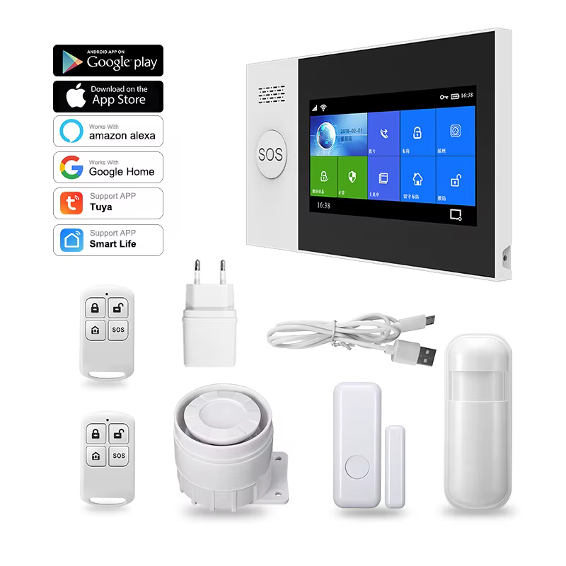 Wifi Touch Screen Wireless Home Alarm System