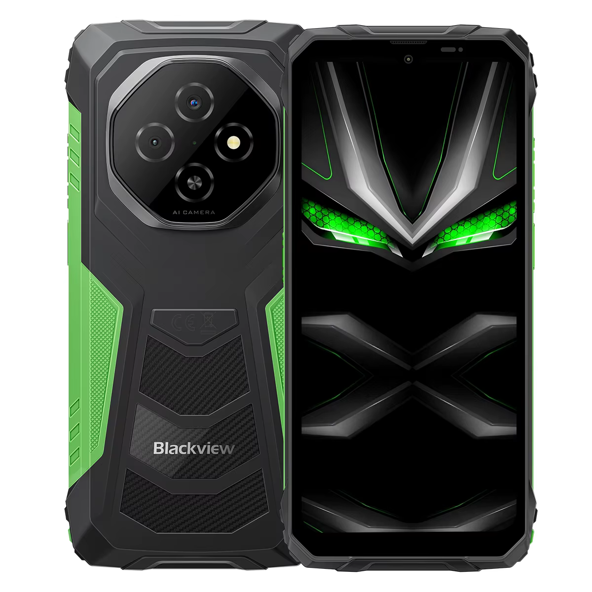 Blackview Fort 1 Rugged Smartphone Android 15 10000mAh Battery 6.56'' HD 6+256GB 90Hz Dual SIM NFC Charger 18W Rugged Phone