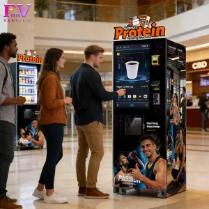 Protein Shake Vending Machine With Automatic Cup Dispenser Hot Cold Commercial Coffee on Sale for GYM