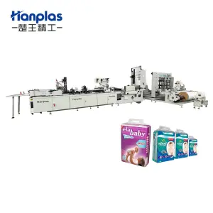 HP-DC Hanplas Automatic Plastic Diaper Bag Making Machine in Wicket Machine Co Extrdu Material