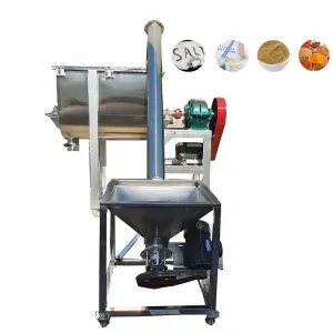 High Efficiency Ribbon Belt Chemical Industrial Mini Mixer Paste Dry Wet Powder Granule Horizontal Ribbon Mixer Blender