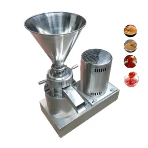 Stainless Fish Paste Grinding Machine Wet Grain Soybean Rice Paste Grinder Machine Sesame Paste Ginger Garlic Paste Grinder