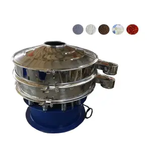 Circular Coffee Vibrating Screen Sugar Protein Coconut Sugar Detergent Powder Sifter Vibrating Screen Powder Separator Machine