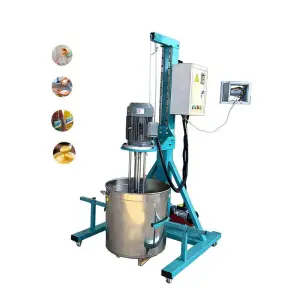 Lab Cosmetic Cream Mixer Homogenizer Stainless Steel Thick Paste Mixing Machine High Speed Homogenizer Mixer for Laboratory