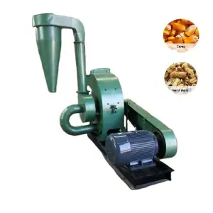 Coarse Grain Maize Corn Pulverizer Machine Diesel Herb Root Pulverizer Peanut Straw Feed Hammer Pulverizer with Dust Collector