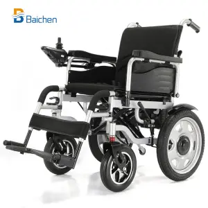 Supplier Sells Foldable Durable Wheelchair Cheap Price Steel All Terrain Travel Electric Wheelchair
