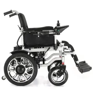 New Design Foldable Power Wheelchair Outdoor All Terrain Steel Wheelchair for Elderly and Disabled