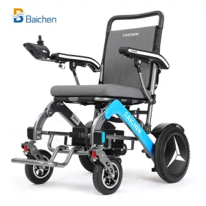 Outdoor All Terrain Off Road Aluminum Alloy Lithium Battery Foldable Portable 4x4 Electric Wheelchair for Disabled