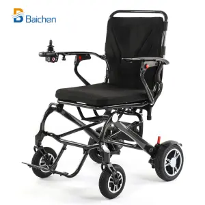 14.5KG Outdoor All Terrain Power Lightweight Folding Mobility Breathable Adults Luxury Carbon Fiber Electric Wheelchair