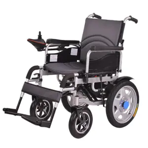 CE Approved High Quality Lithium Battery Folding Lightweight Power Electric Wheelchair With High Speed Brushless Motor