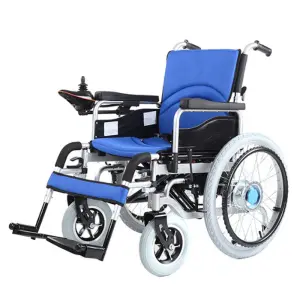 Rehabilitation Therapy Supplies Elderly Steel Special Wheel Hubs Folding Handicapped Wheel Chair Electric Wheelchair
