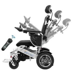 Best Selling Products 2025 Electric Wheelchair Automatic Reclining Backrest Power Wheelchair for Handicapped and Elderly