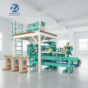 Factory 20kg 25kg Sugar Detergent Powder Filling Industrial Rubber Coffee Beans Industrial Packing Machine