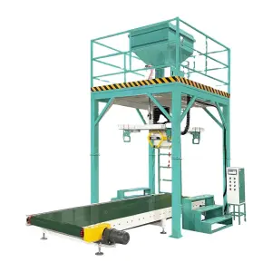 Semi Automatic 500kg 1000kg Grain Flour Fertilizer Granules Wheat, Corn Big Bulk Bag Jumbo Bagging Packing Machine