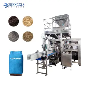 Automatic 20kg 25kg 30kg 50kg Rice Fertilizer Granules Wheat Soybeans Multi-functional Packaging Machine