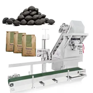 5kg 25kg 50kg Charcoal Lump Sewing Sealing Coal Ball Charcoal Briquette Woven Paper Weighing Packing Machine