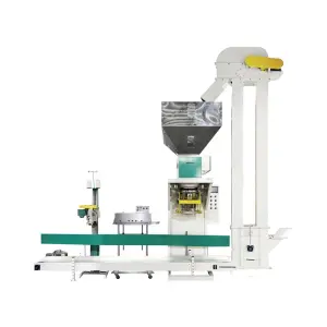Granule Bagging Machine 5-50kg Packing Rice Fertilizer Plastic Pellet Corn Animal Feed Pet Food Pellet Filling Packaging Machine