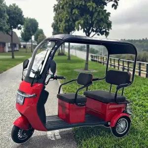 Cheaper Version Open-style Three-wheeled Electric Tricycle with Rear Hub Motor 3-Speed 48V/60V Lead-Acid Battery