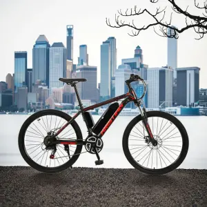 7 Speed Sport Electric Mountain Bicycle Aluminum Frame 250-500W Brushless Motor Ebike